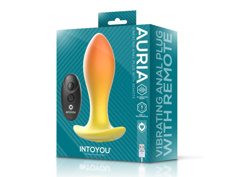 Auria Plug Anal con Vibracion y Control Remoto USB C