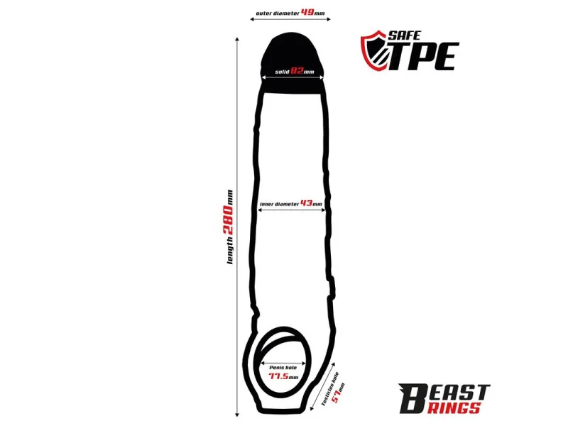 Funda para el Pene 28 cm
