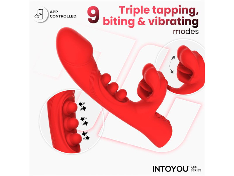 Trixy Vibrador con Tapping y Biting con App