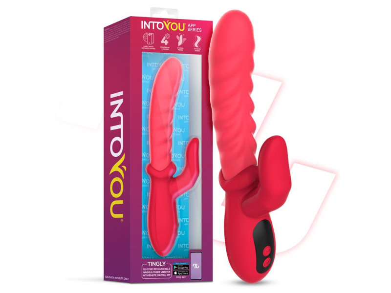 Tingly Vibrador con Finger y Movimiento Waving con APP