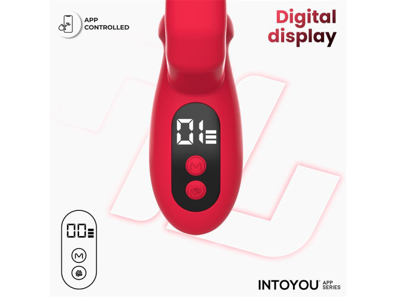 Tingly Vibrador con Finger y Movimiento Waving con APP