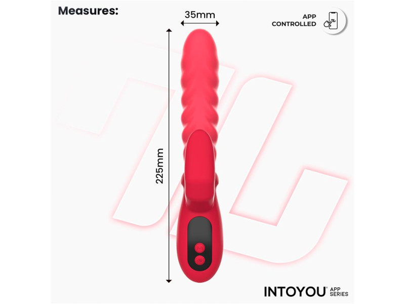 Tingly Vibrador con Finger y Movimiento Waving con APP