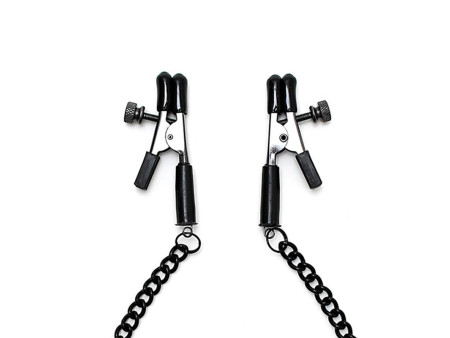 Pinzas para Pezones con Cadena Color Negro