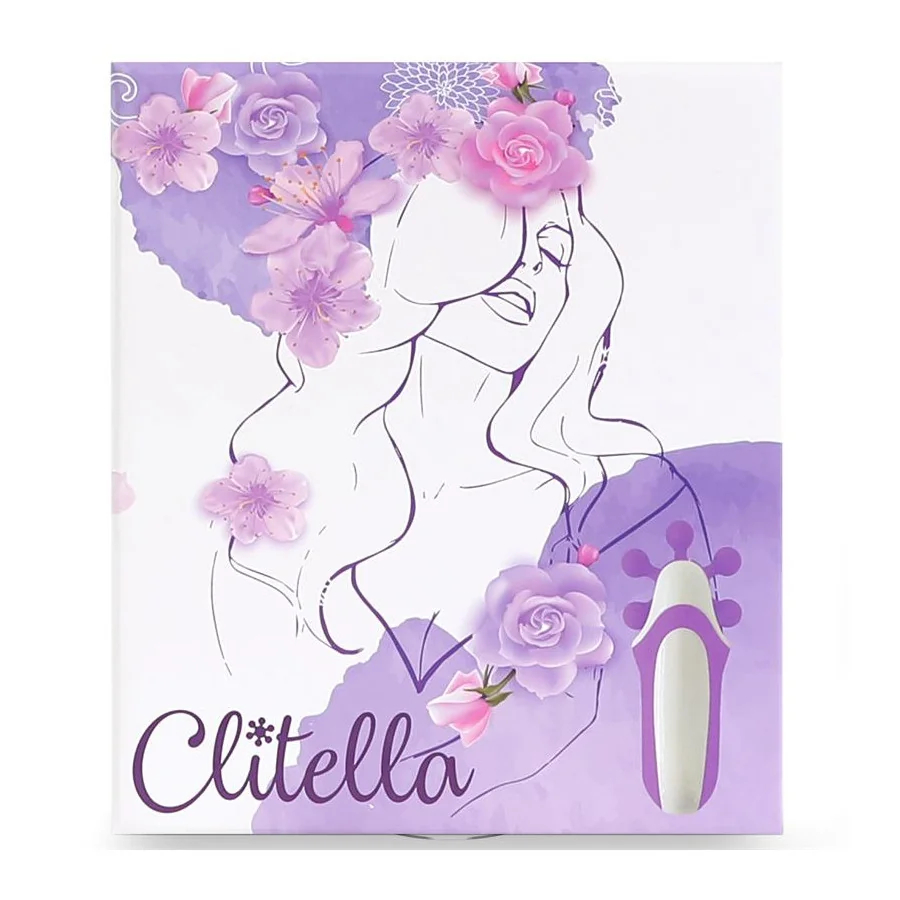 Clitella Estimulador Sexo Oral con Accesorios Purpura