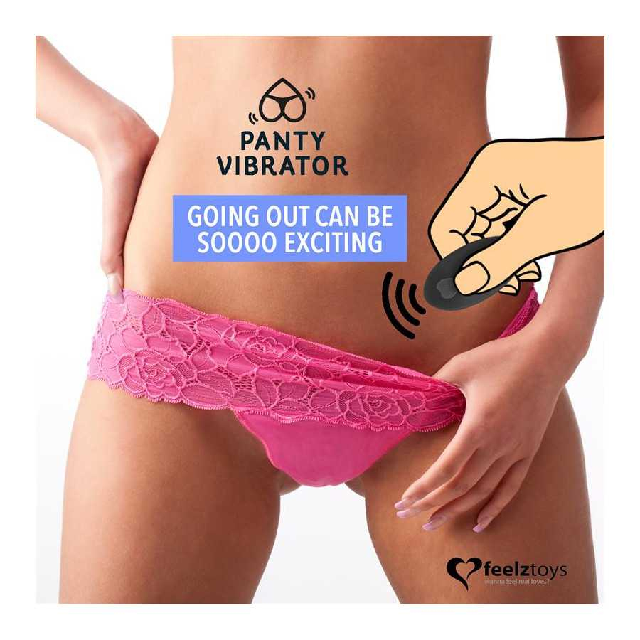 Panty Estimulador de Braguita con Control Remoto Negro