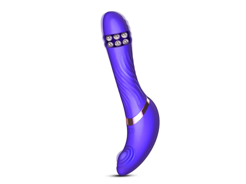 Rayden Vibrador con Pulsacion y Bolas Internas Desmontable Dos Posiciones