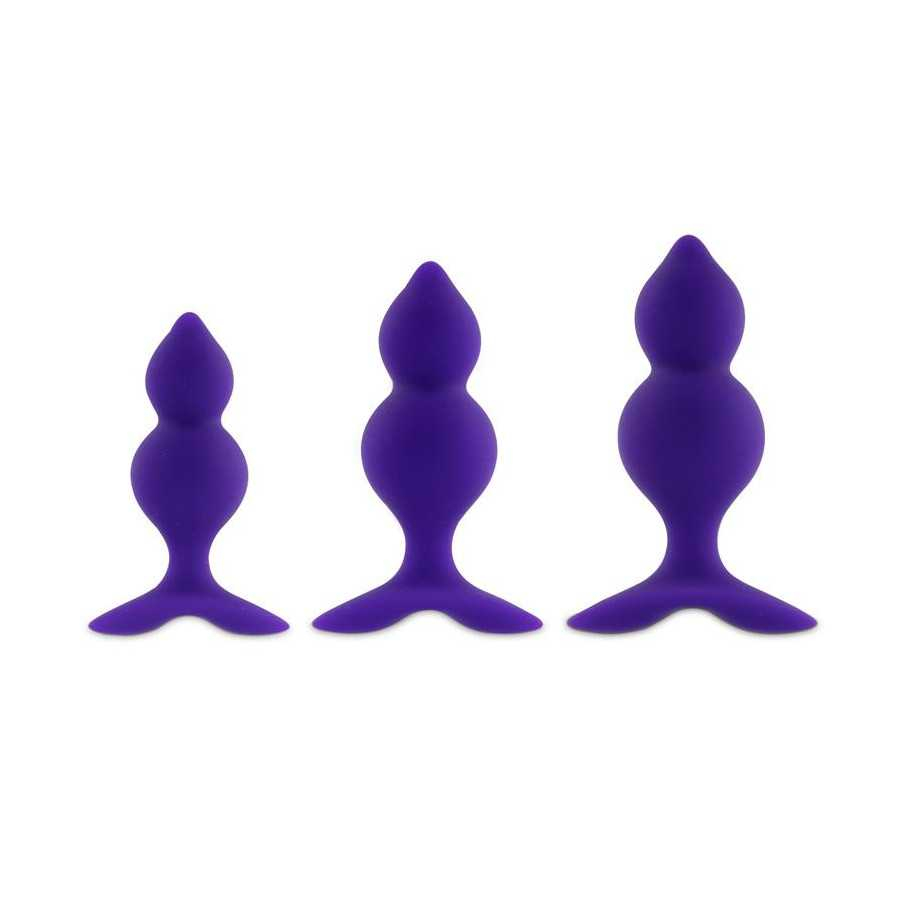 Bibi Twin Set de 3 Plugs Anales Purpura