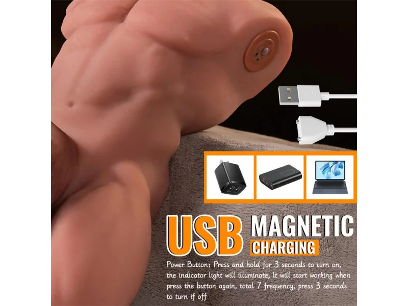 Ely Torso con Dildo Desmontable Thrusting y APP 41 kg