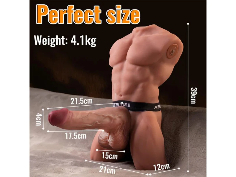 Ely Torso con Dildo Desmontable Thrusting y APP 41 kg