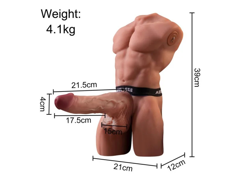 Ely Torso con Dildo Desmontable Thrusting y APP 41 kg