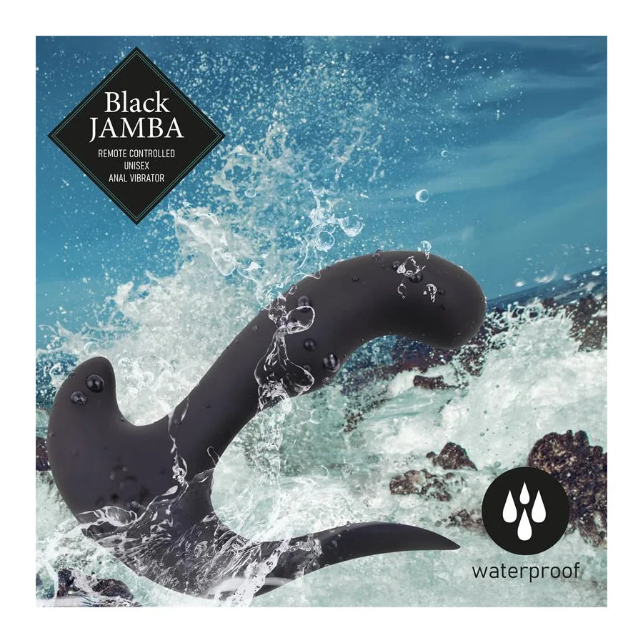 Jamba Vibrador Anal y Estimulador Punto G Negro