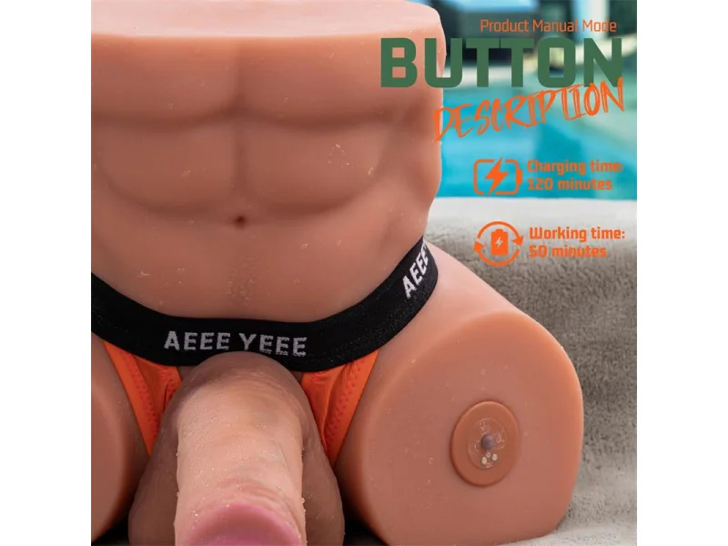 Gretel Semi Torso con Dildo Desmontable Thrusting y APP 6 kg