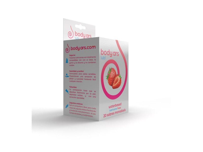 Monodosis Gel Lubricante Base Agua Fresa Acida 20 x 4 ml