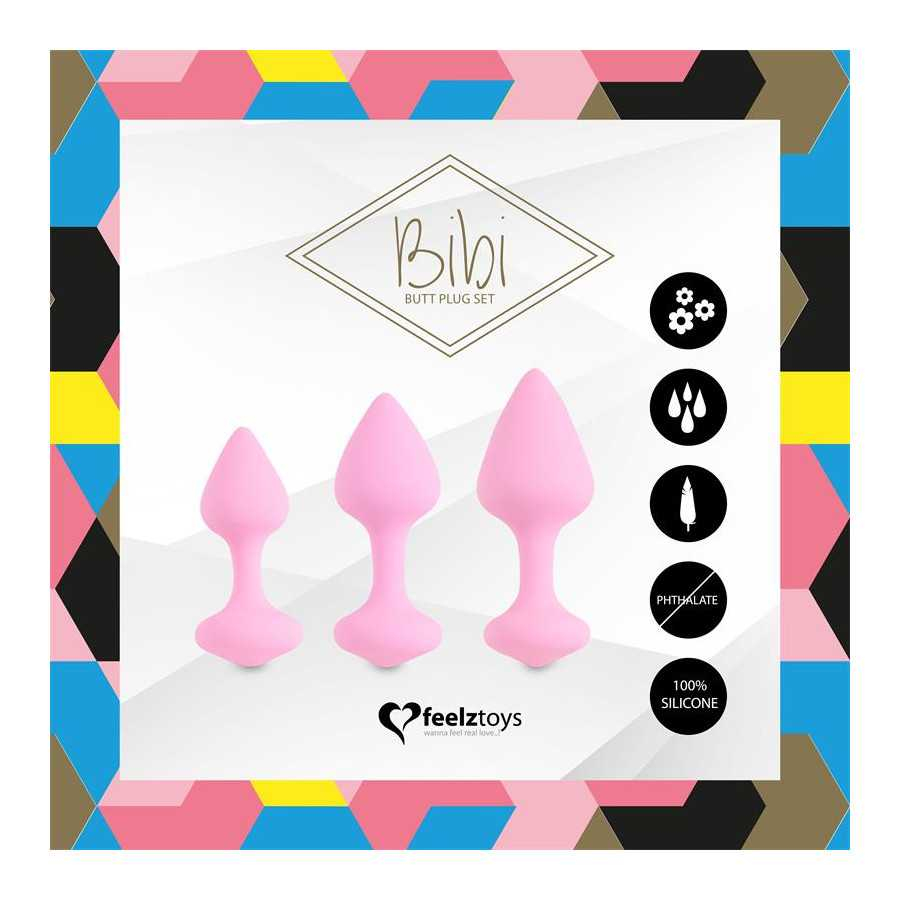 Bibi Set de 3 Plugs Anales Rosa