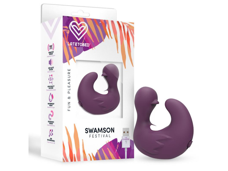 Swamson Dedal Patito Estimulador USB Silicona Violet Swamson Dedal Patito Estimulador USB Silicona Violet