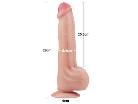 Dildo Dual Layer Piel Retractil 115