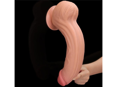 Dildo Dual Layer Piel Retractil 12