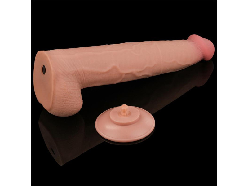 Dildo Dual Layer Piel Retractil 135