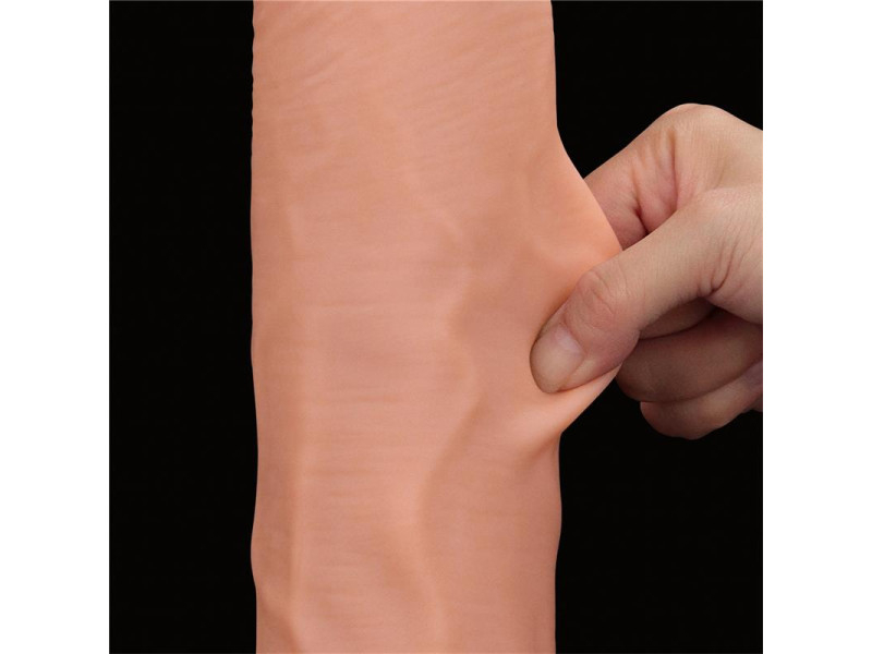 Dildo Dual Layer Piel Retractil 14
