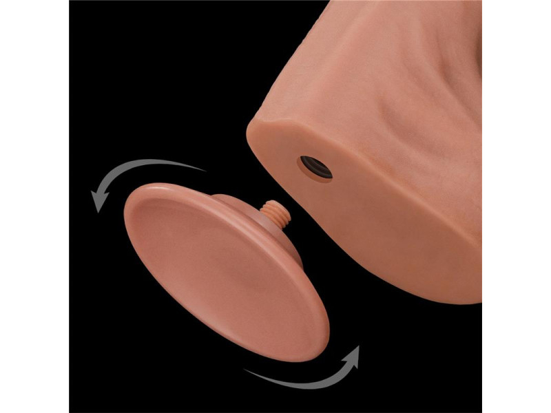 Dildo Dual Layer Piel Retractil 14