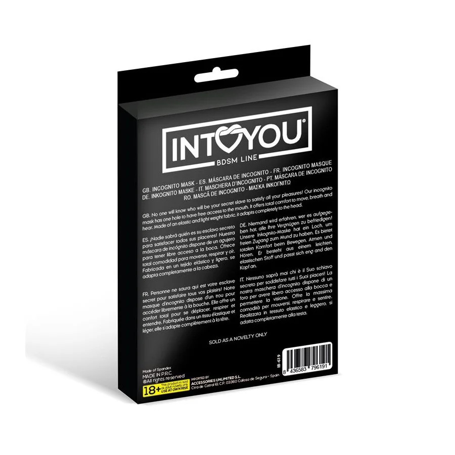 Lilith Mascara de Incognito Abertura en la Boca y Ojos Color Negro