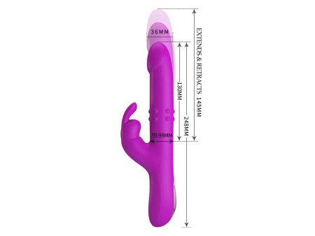Reese Vibrador con Bolas Internas y Thrusting USB Reese Vibrador con Bolas Internas y Thrusting USB