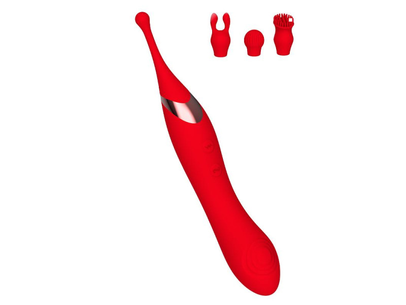 Onax Estimulador Doble Vibrador de Punto y Doble Pulsacion USB