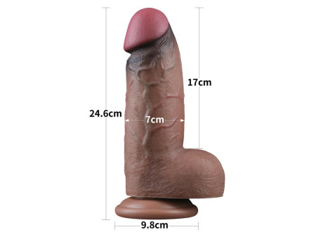 Dildo Silicona Dual Layered XXL 95