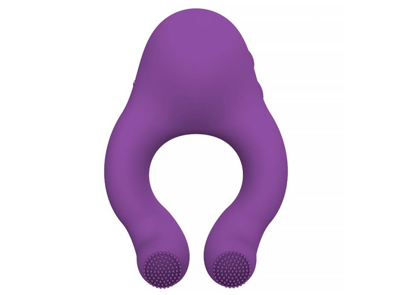 Fenda Anillo Vibrador con Lengua Estimulador y Control Remoto 3 Motores USB Magnetico