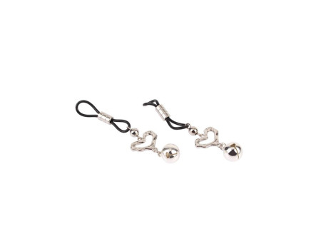 Senuelo Pinzas para Pezones Corazon con Cascabel Senuelo Pinzas para Pezones Corazon con Cascabel