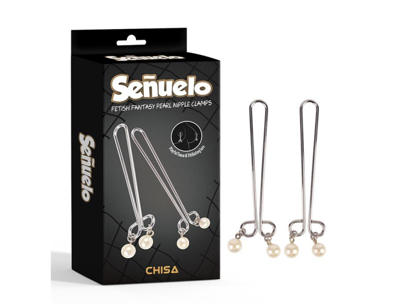 Senuelo Pinzas para Pezones co Perlas