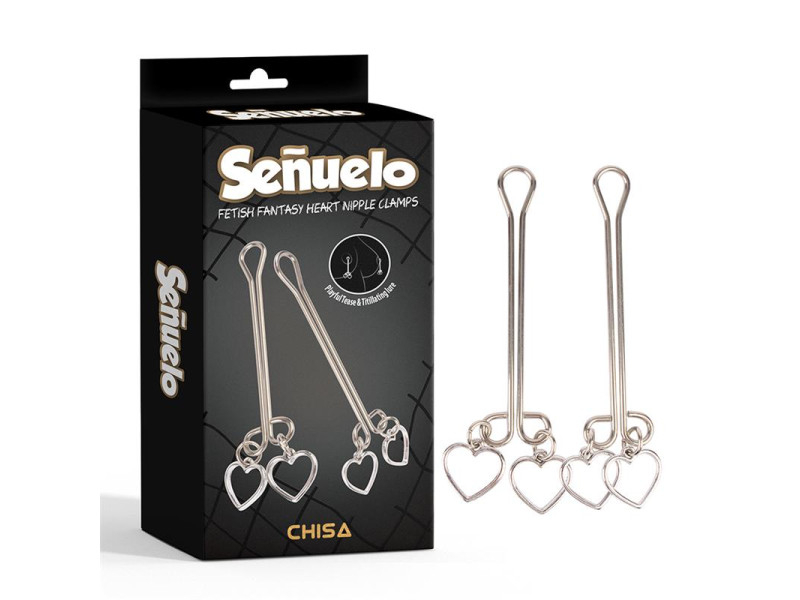 Senuelo Pinzas para Pezones con Corazones