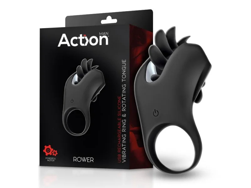 Rower Anillo Vibrador con Lengua Rotadora