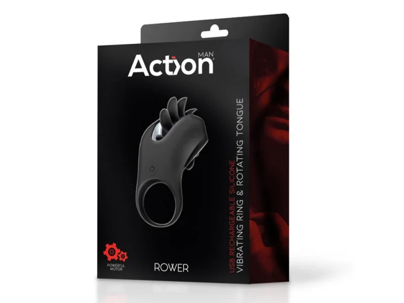 Rower Anillo Vibrador con Lengua Rotadora