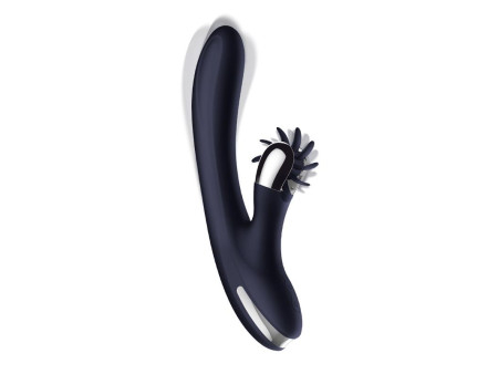 Navyspace Vibrador con Lenguas Rotadoras Azul