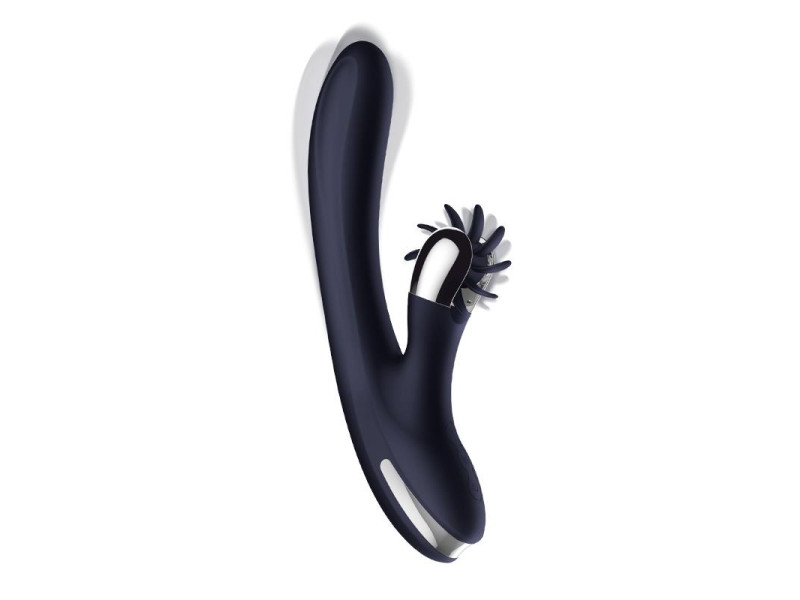 Navyspace Vibrador con Lenguas Rotadoras Azul
