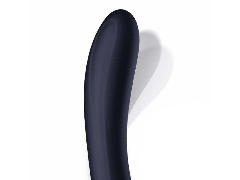 Darkspace Vibrador con Lenguas Rotadora y Movimiento Finger Azul