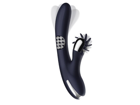 Royalspace Vibrador con Lenguas Estimuladoras y Bolas Internas 360º Azul Royalspace Vibrador con Lenguas Estimuladoras y Bolas Internas 360º Azul