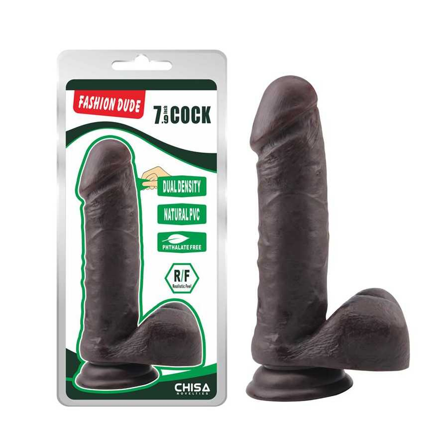 Dildo Dual Density Fashion Dude 79 Marron