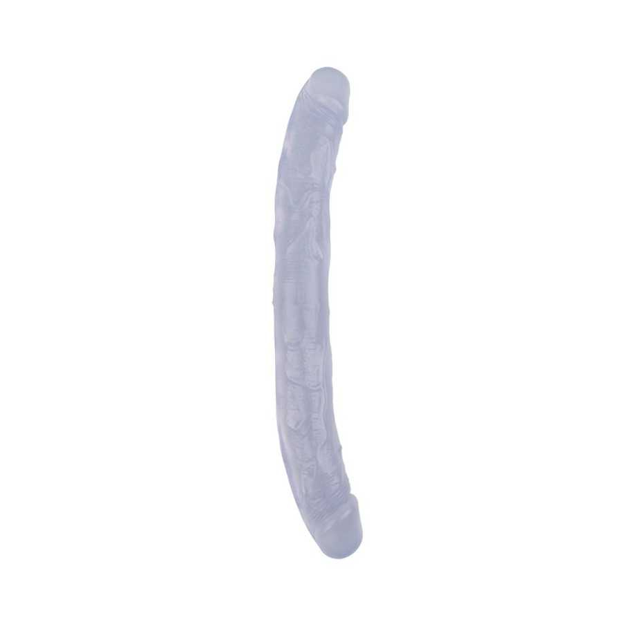 Dildo Doble Hi Rubber 128 Transparente