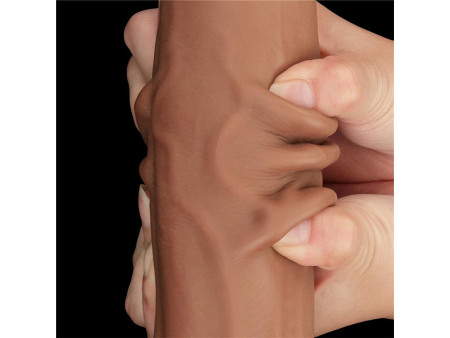 Dildo Dual Density Piel Desizante Retractil 115 Dildo Dual Density Piel Desizante Retractil 115