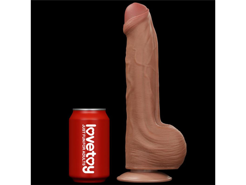 Dildo Dual Density Piel Desizante Retractil 115