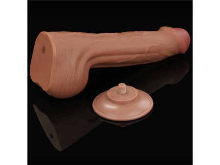 Dildo Dual Density Piel Desizante Retractil 115 Dildo Dual Density Piel Desizante Retractil 115