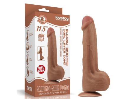 Dildo Dual Density Piel Desizante Retractil 115 Dildo Dual Density Piel Desizante Retractil 115