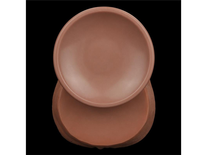 Dildo Dual Density Piel Deslizante Retractil 14