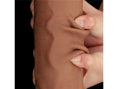 Dildo Dual Density Piel Deslizante Retractil 14 Dildo Dual Density Piel Deslizante Retractil 14