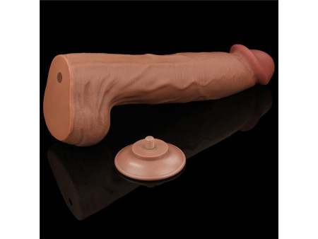 Dildo Dual Density Piel Deslizante Retractil 14 Dildo Dual Density Piel Deslizante Retractil 14