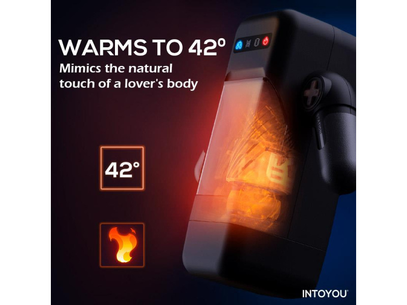 Elon Masturbador Inteligente Funcion Up and Down Calor Vibracion y Soporte Movil