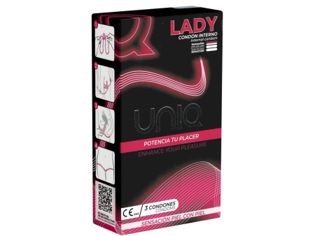 Preservativos Femeninos sin Latex 3 Unidades Lady Female