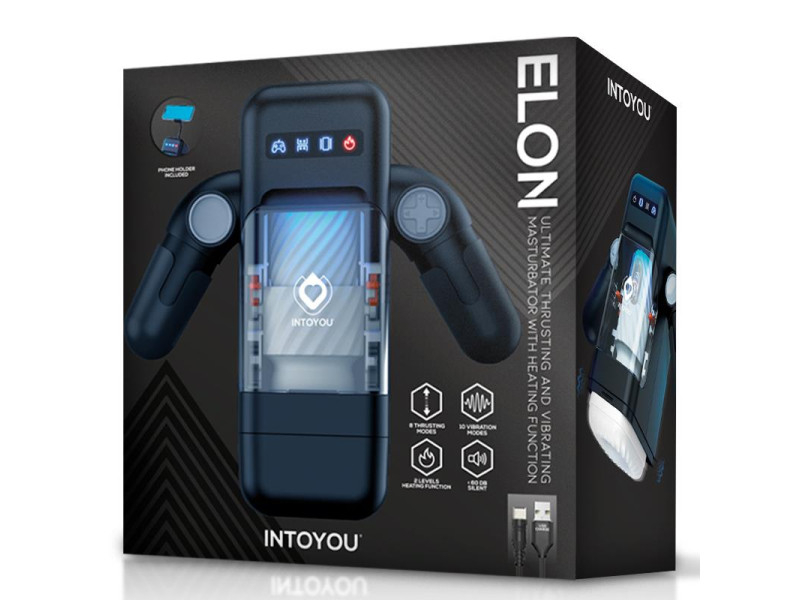 Elon Masturbador Inteligente Funcion Up and Down Calor Vibracion y Soporte Movil